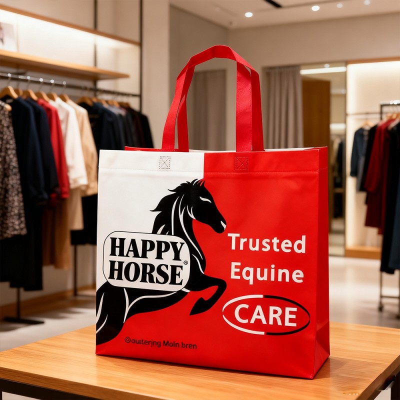 Подарочная большая сумка из нетканого материала BOPP