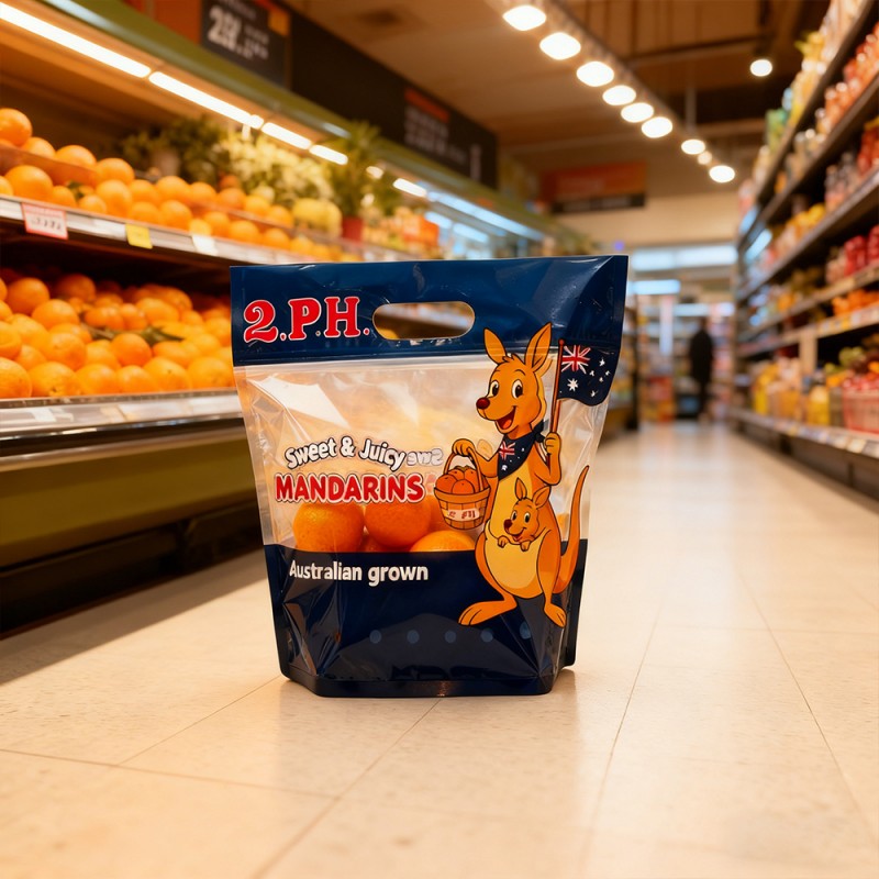 Дышащая автономная сумка на молнии со свежими фруктами