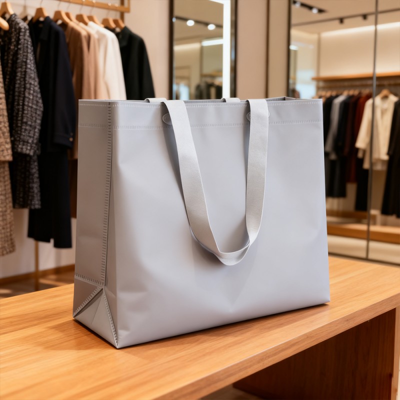 Подарочная большая сумка из ПП-ламинированной крафт-бумаги