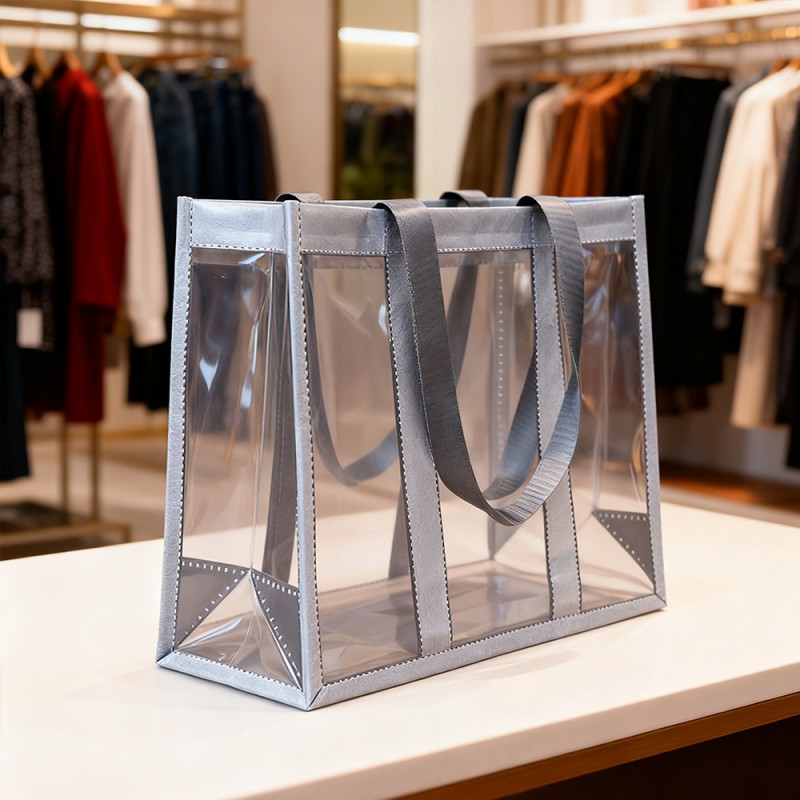 Трехслойная ламинированная подарочная сумка-тоут